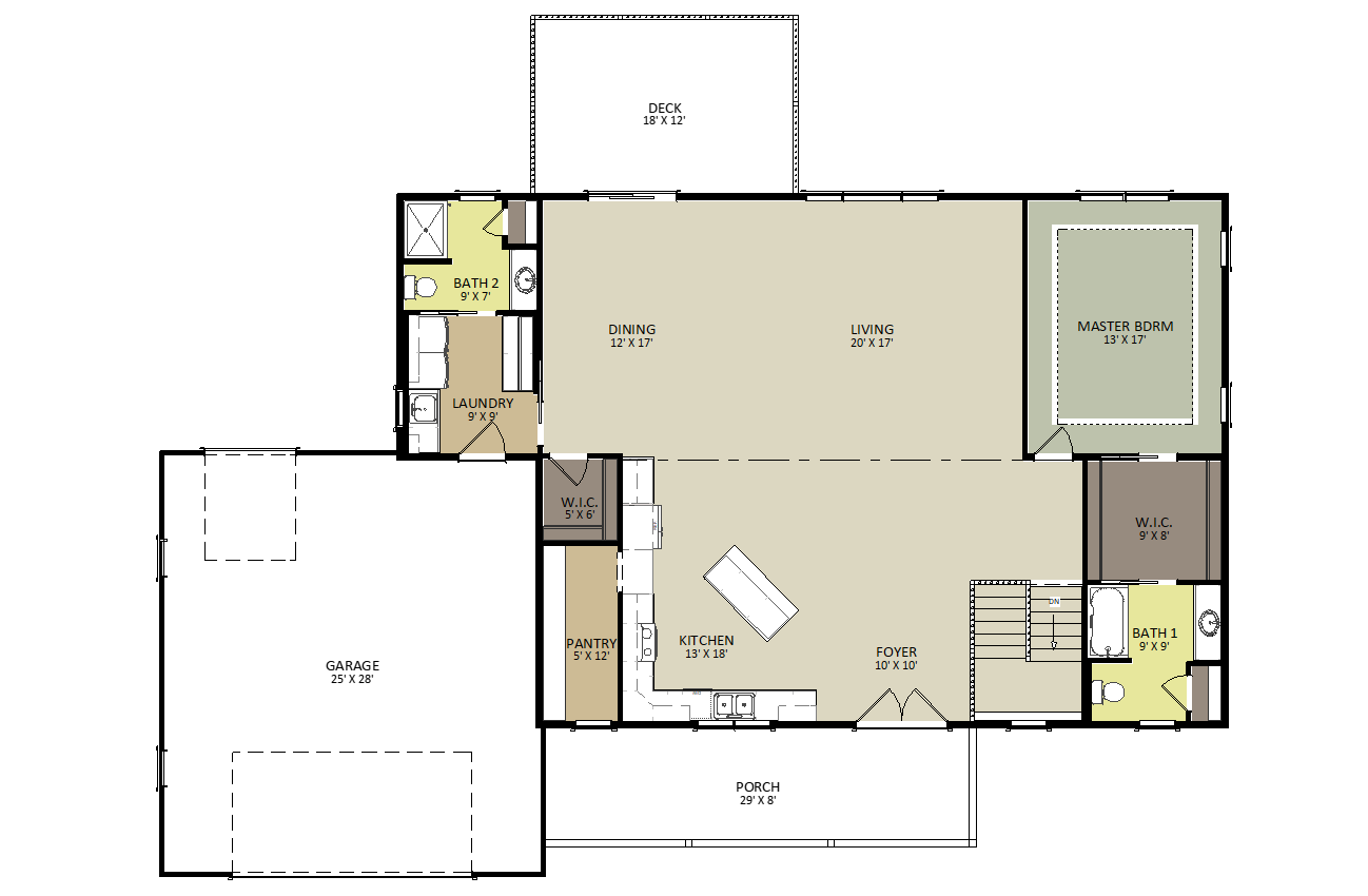 Spruce First Floor Floor Plan